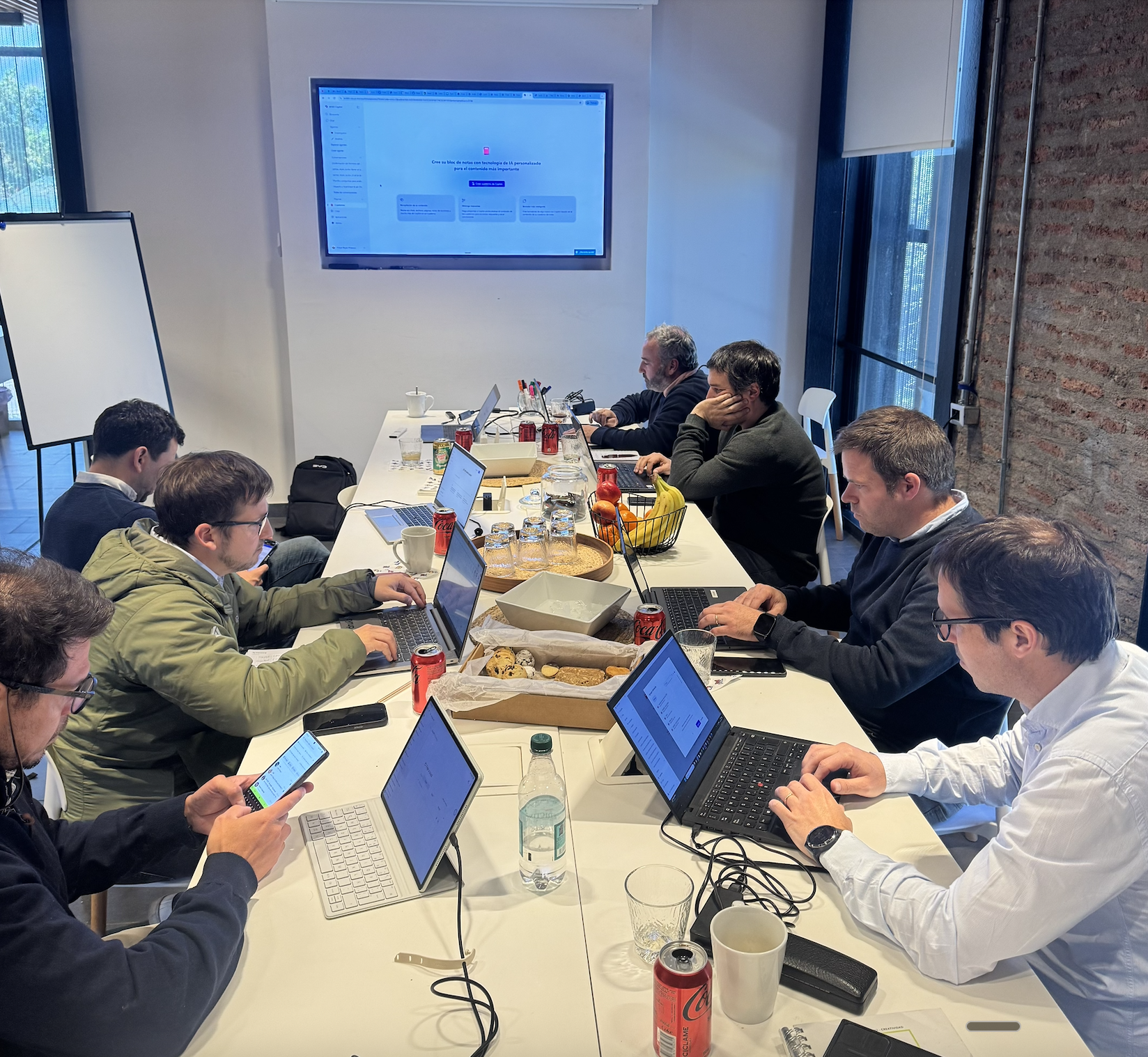 Metodología hands-on en clases grupales de IA